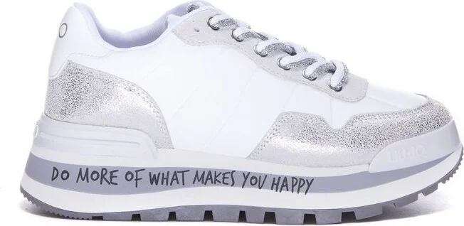 Liu Jo Round-Toe Lace-Up Sneakers