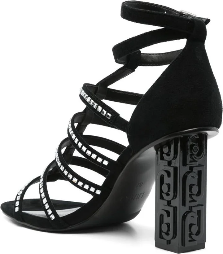 Liu Jo Sandals With Heel And Rhinestones - Image 4