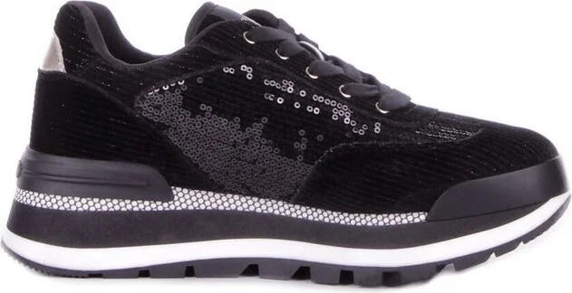 Liu Jo Sequin-Embellished Lace-Up Sneakers