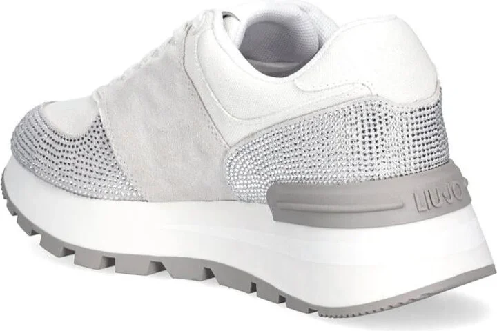 Liu Jo White 'Amazing' Sneakers With Rhinestones - Image 4