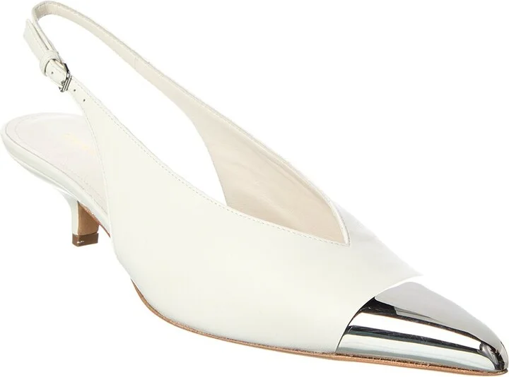 Liuti Leather Slingback Pump