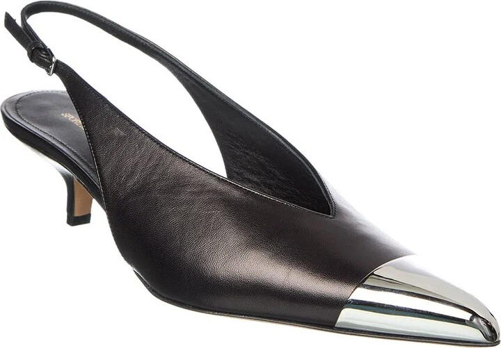 Liuti Leather Slingback Pump