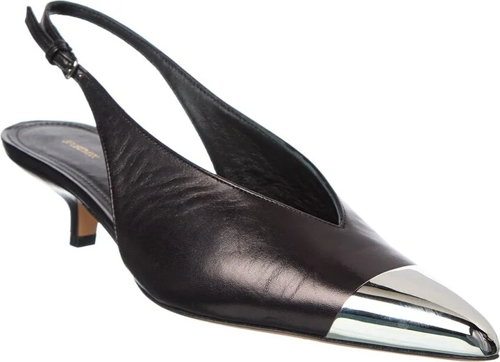 Liuti Leather Slingback Pump