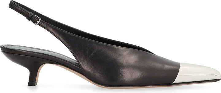 Liuti Leather Slingback Pumps - Image 2
