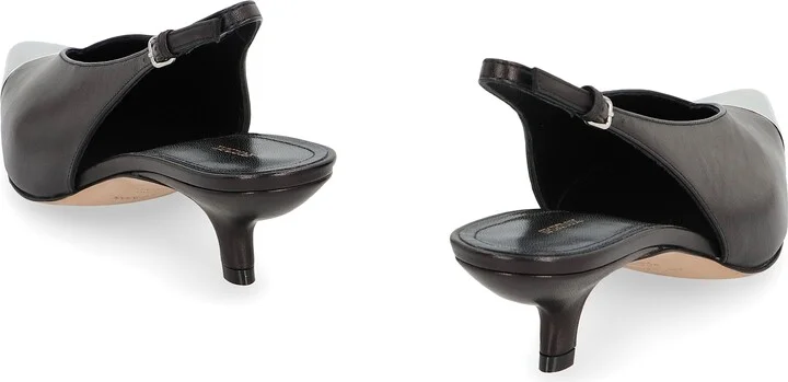 Liuti Leather Slingback Pumps - Image 4
