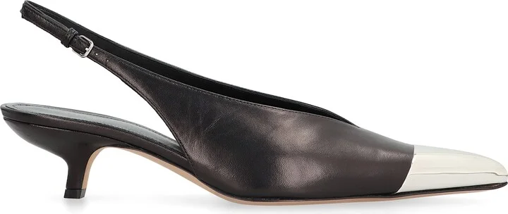 Liuti Leather Slingback Pumps