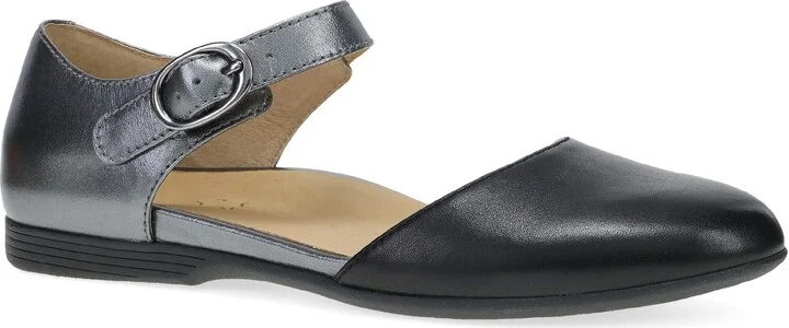 Black/ Pewter Metallic Nappa