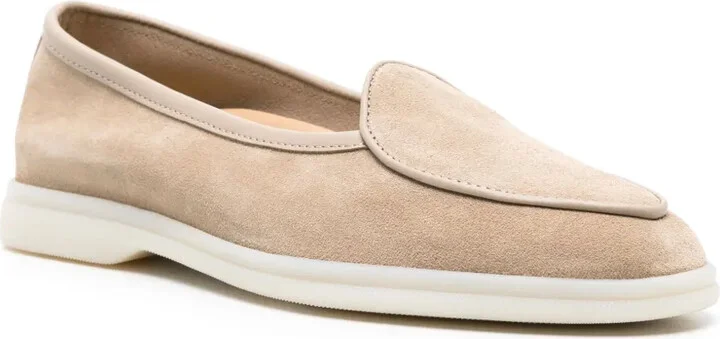 Livia almond-toe suede loafers - Image 2