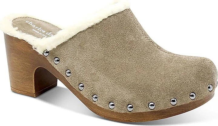 LIVID Womens Pointed Toe Block Heel Mules