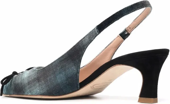 Livv velvet tartan 55mm pumps - Image 3