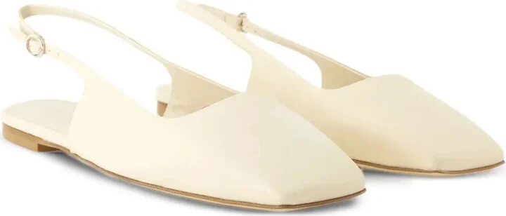 Liya slingback leather flat pumps - Image 2