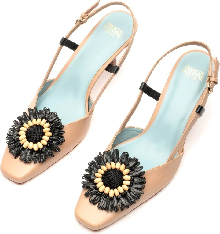 Liza Water Resistant Raffia Slingback Pump - Image 4