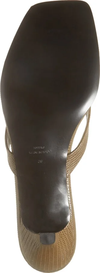Lizard Embossed Kitten Heel Flip Flop - Image 6