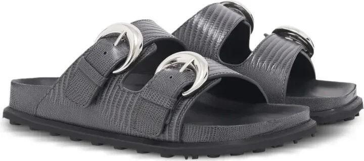 Lizard-Print Sandals - Image 2