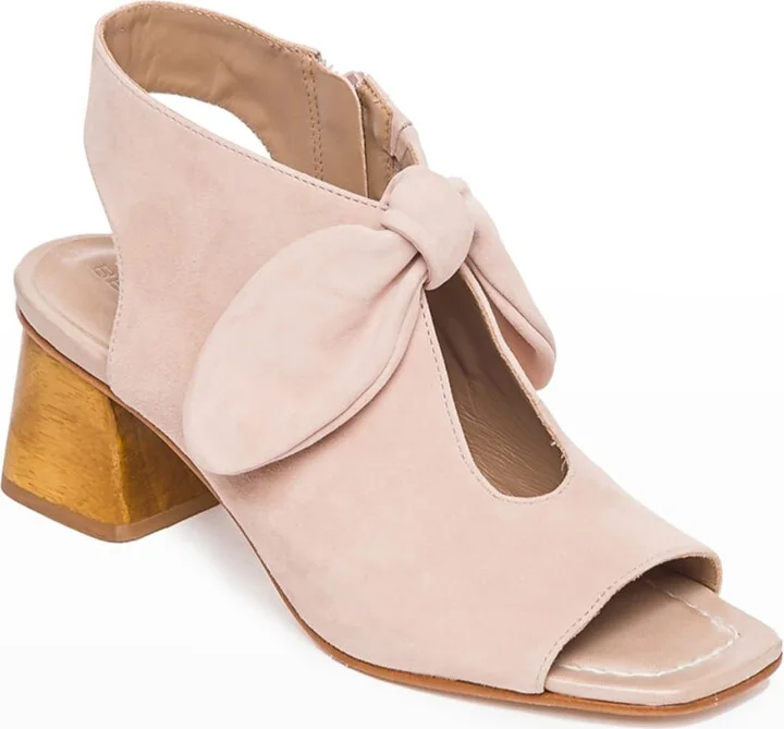 Lizzie Suede Knot Zip Sandals - Image 10
