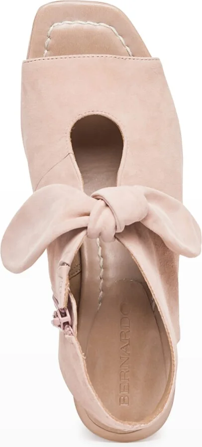 Lizzie Suede Knot Zip Sandals - Image 11