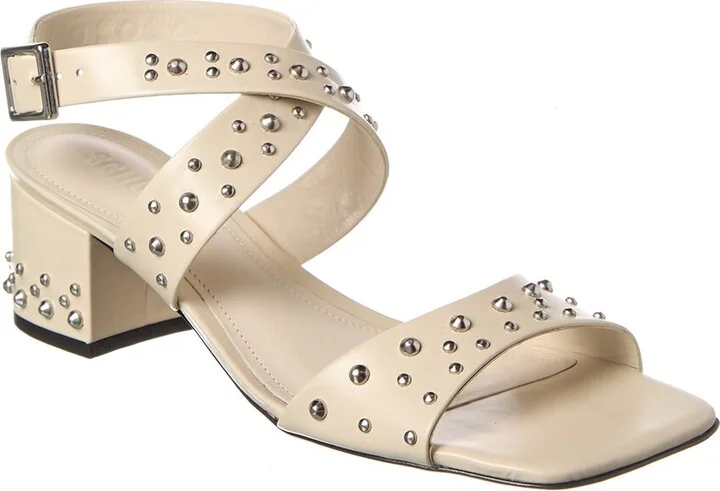 Lizzy Mid Block Leather Sandal