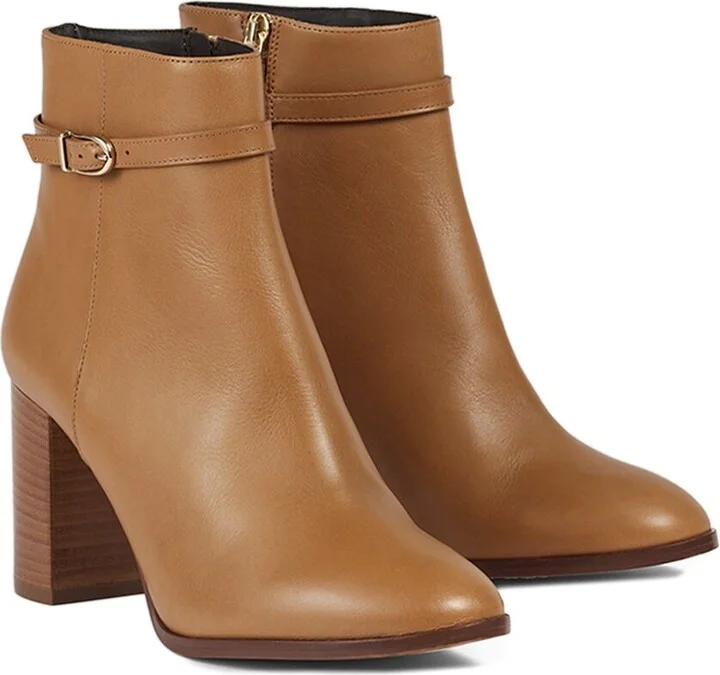 Lk Bennett Bryony Leather Ankle Boot
