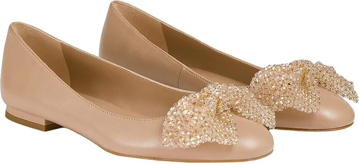 Lk Bennett Christa Nappa Leather Flats