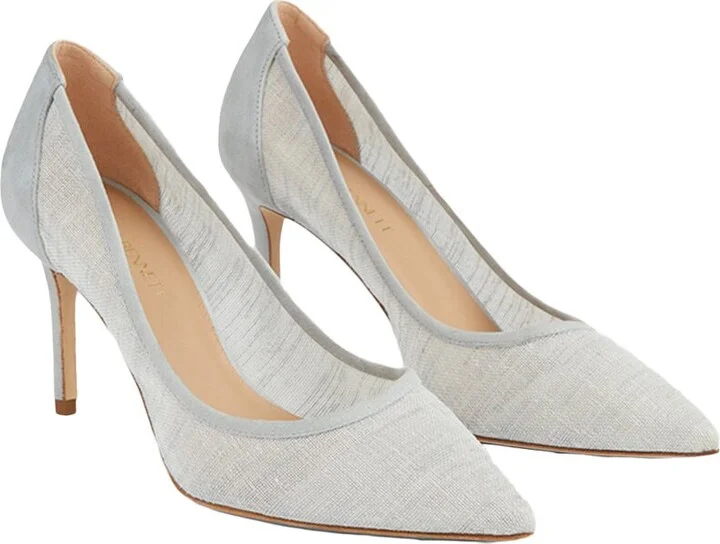 Lk Bennett Meagan Leather-Trim Pump