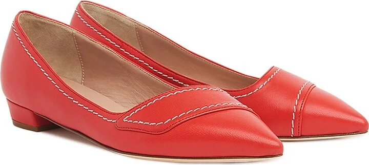 Lk Bennett Polly Leather Flat