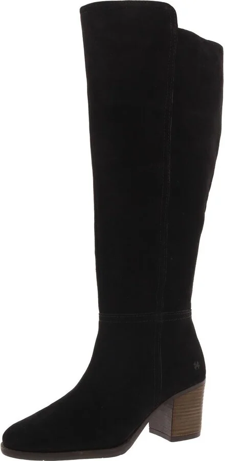 LK-BONNAY-W Womens Zipper Leather Knee-High Boots