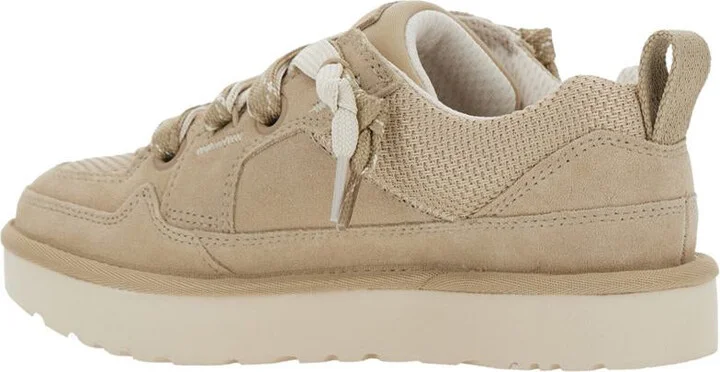 'Lo Lowmel' Beige Sneakers With Mesh Inserts And Logo On The Side In Suede Woman - Image 3