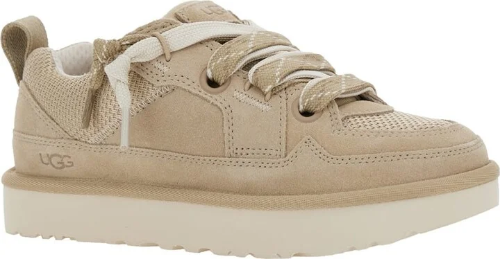 'lo Lowmel' Beige Sneakers With Mesh Inserts And Logo On The Side In Suede Woman - Image 2