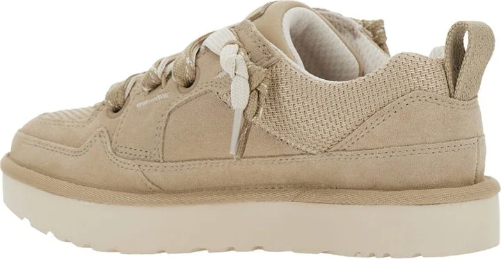 'lo Lowmel' Beige Sneakers With Mesh Inserts And Logo On The Side In Suede Woman - Image 3