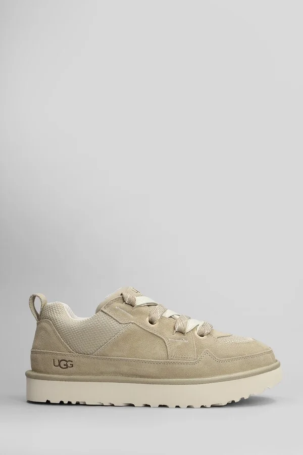 Lo Lowmel Sneakers In Beige Suede