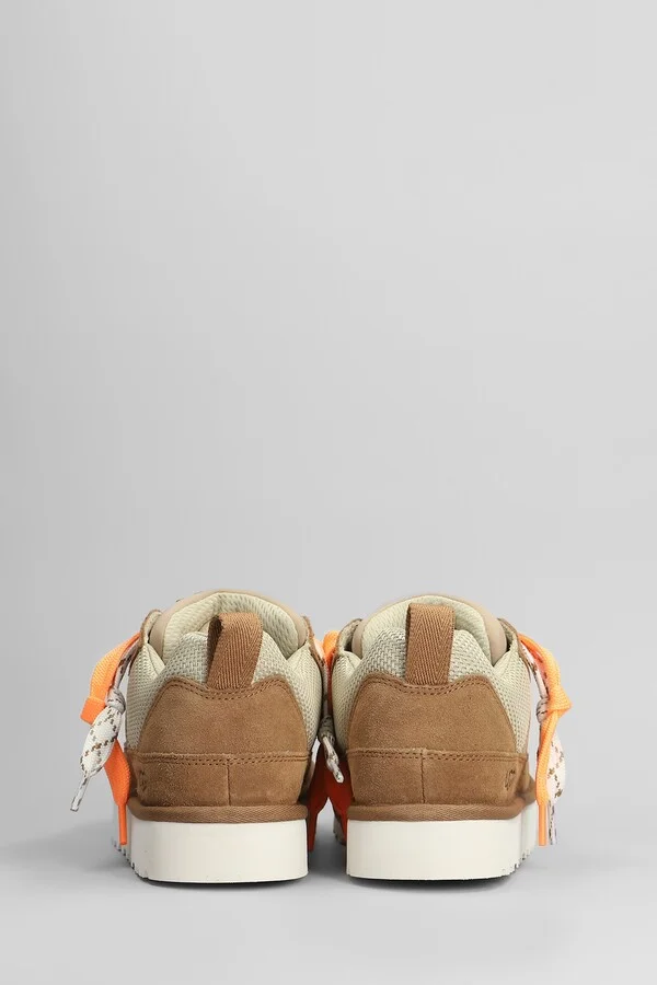 Lo Lowmel Sneakers In Leather Color Suede And Fabric - Image 4