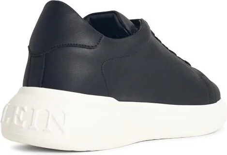 'lo-top' Black Leather Sneakers - Image 3