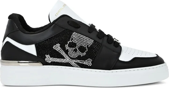 Lo-Top Crystal Leather Sneakers