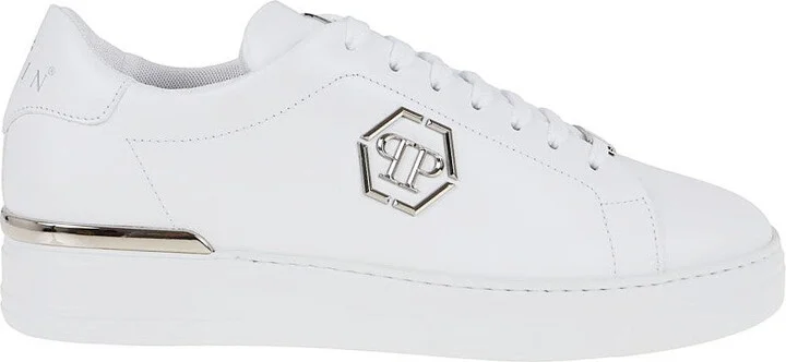Lo-Top Hexagon Leather Sneakers