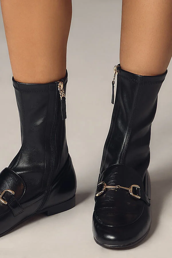 Loafer Ankle Sock Boots - Image 3