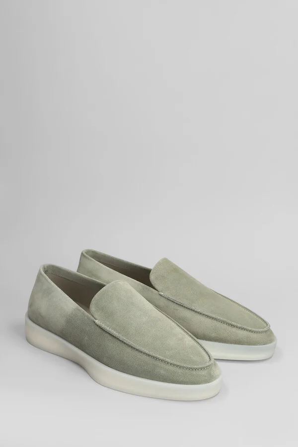 Loafer Loafers In Grey Suede - Image 2