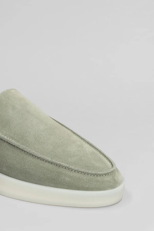 Loafer Loafers In Grey Suede - Image 5