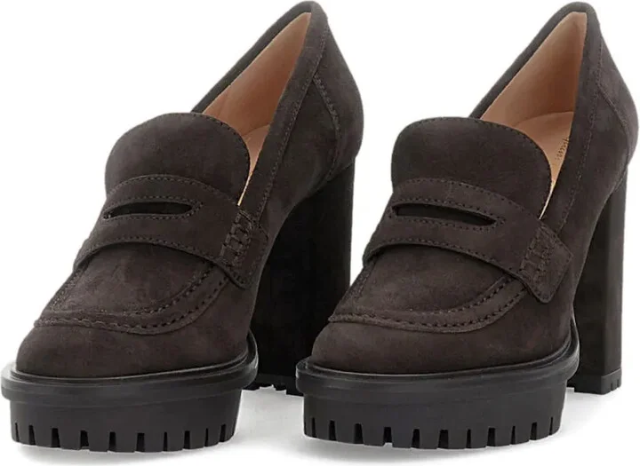 Loafer-Style Platform Heeled Pumps - Image 3