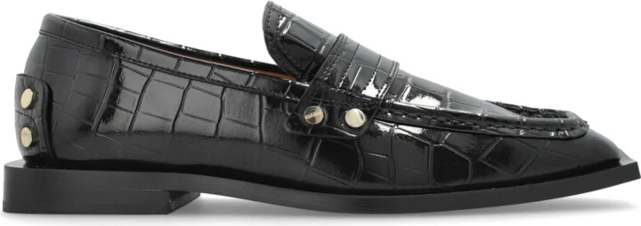Loafer-type Shoes, , - Black