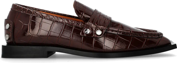 Loafer-type Shoes, , - Brown