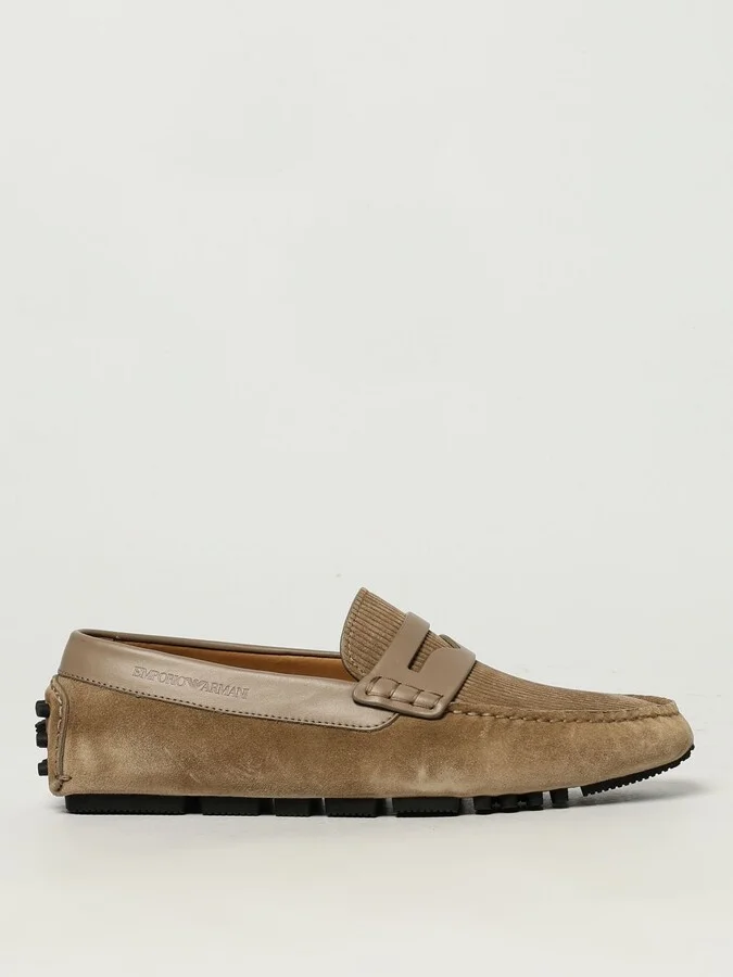 Loafers EMPORIO ARMANI Men color Beige