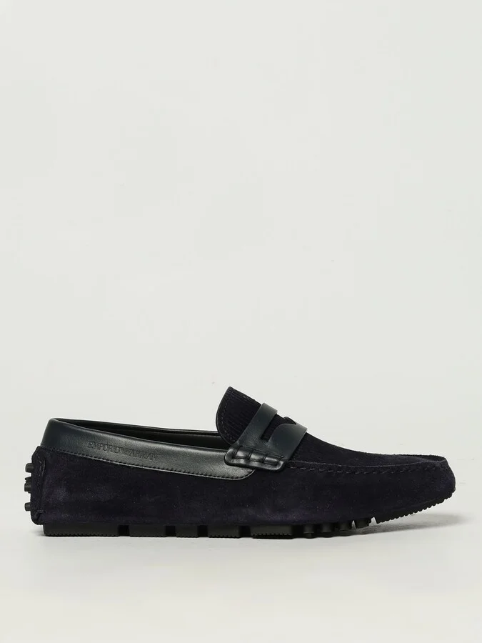 Loafers EMPORIO ARMANI Men color Blue
