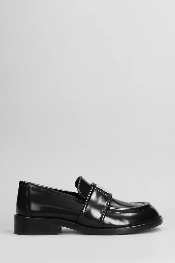 Loafers In Black Leather