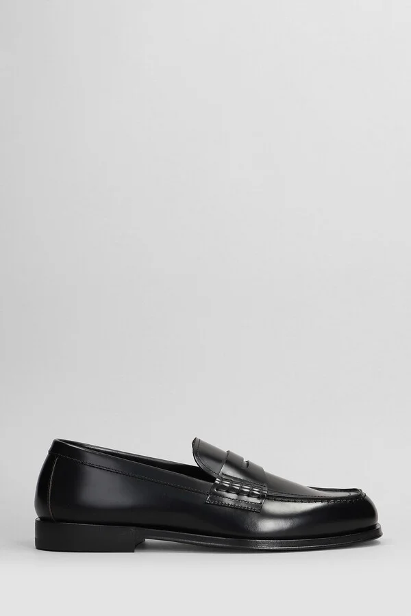 Loafers In Black Leather