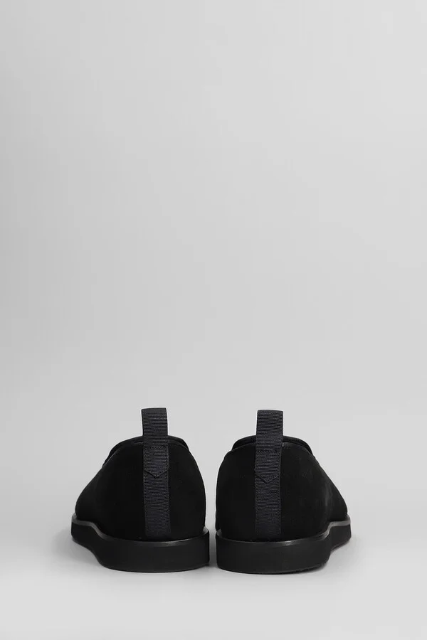 Loafers In Black Suede - Image 4