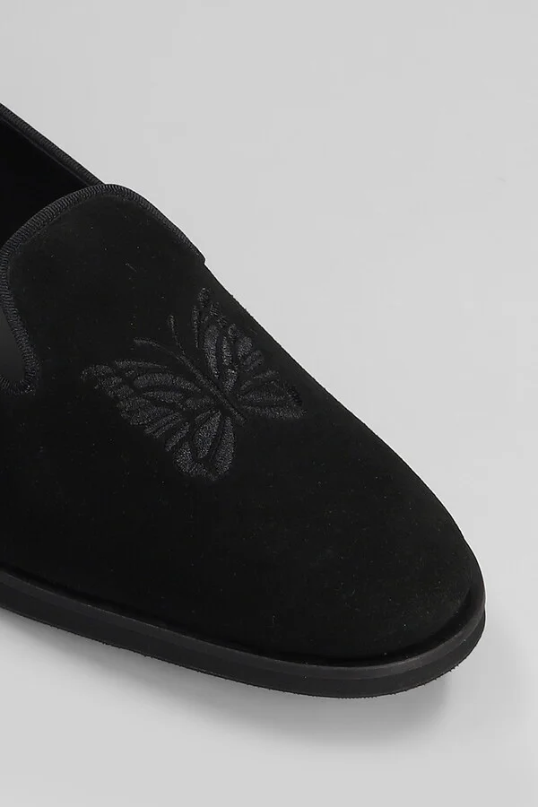 Loafers In Black Suede - Image 5