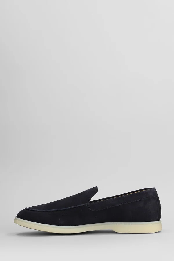 Loafers In Blue Suede - Image 3