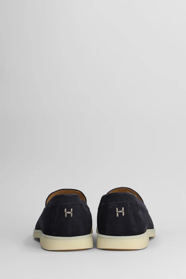 Loafers In Blue Suede - Image 4