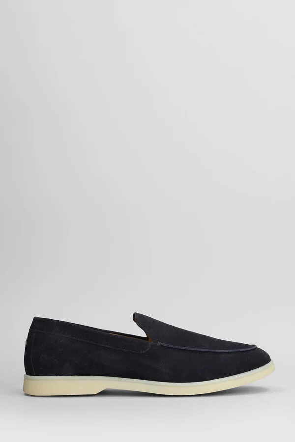 Loafers In Blue Suede
