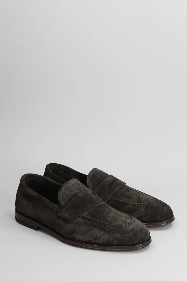 Loafers In Brown Suede - Image 2